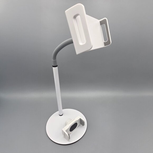 Universal Adjustable Desktop Phone/Tablet Stand Holder - White - Picture 1 of 5